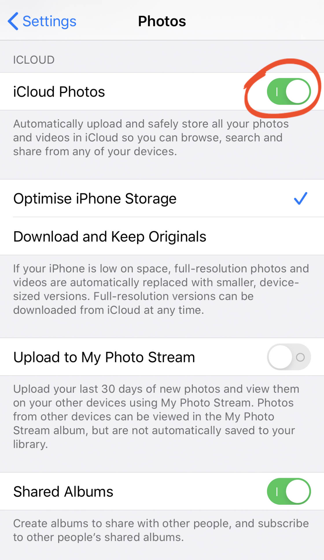 download photos from icloud no script