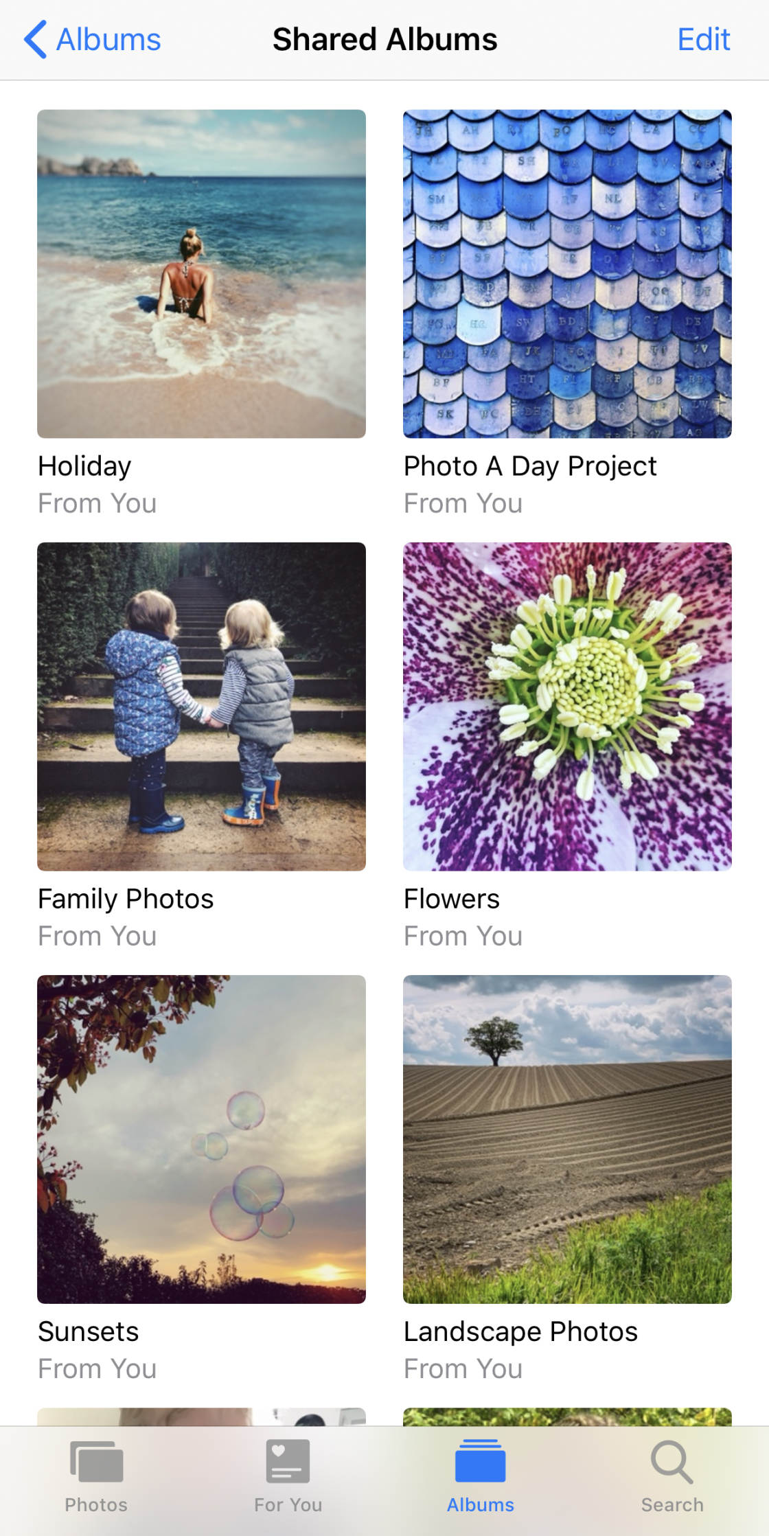 iCloud Photo Sharing no script
