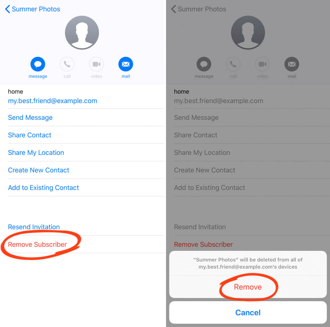 iCloud Photo Sharing no script