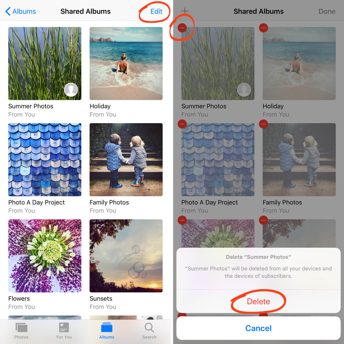iCloud Photo Sharing no script