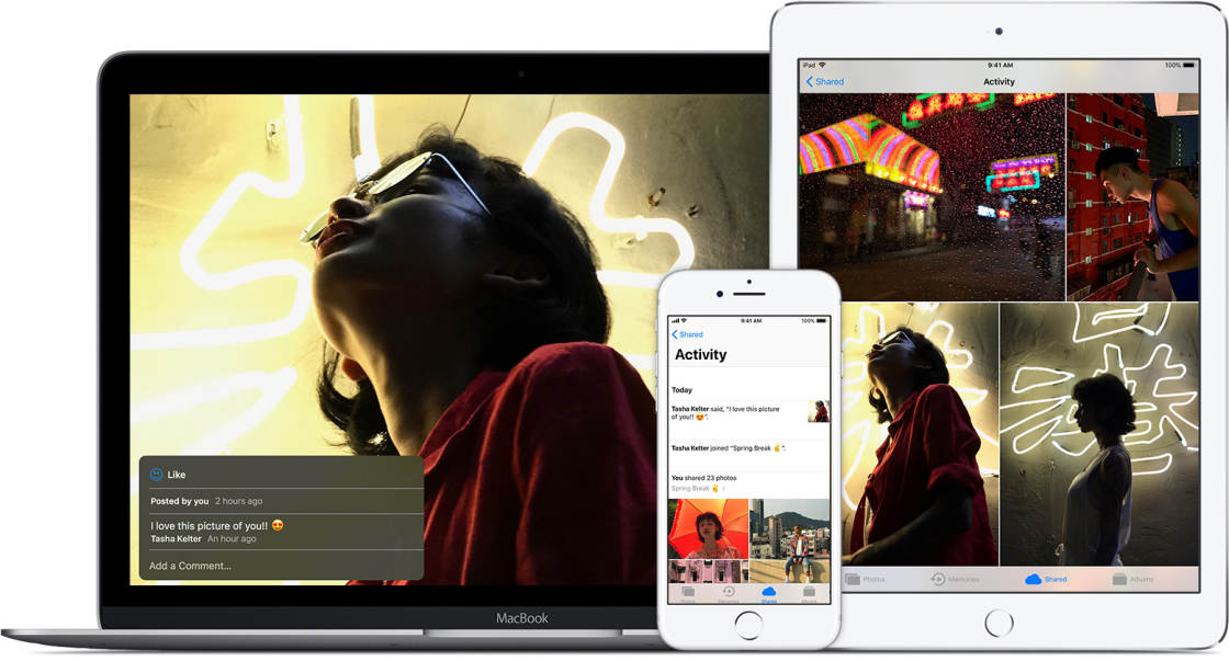 iCloud Photo Sharing no script