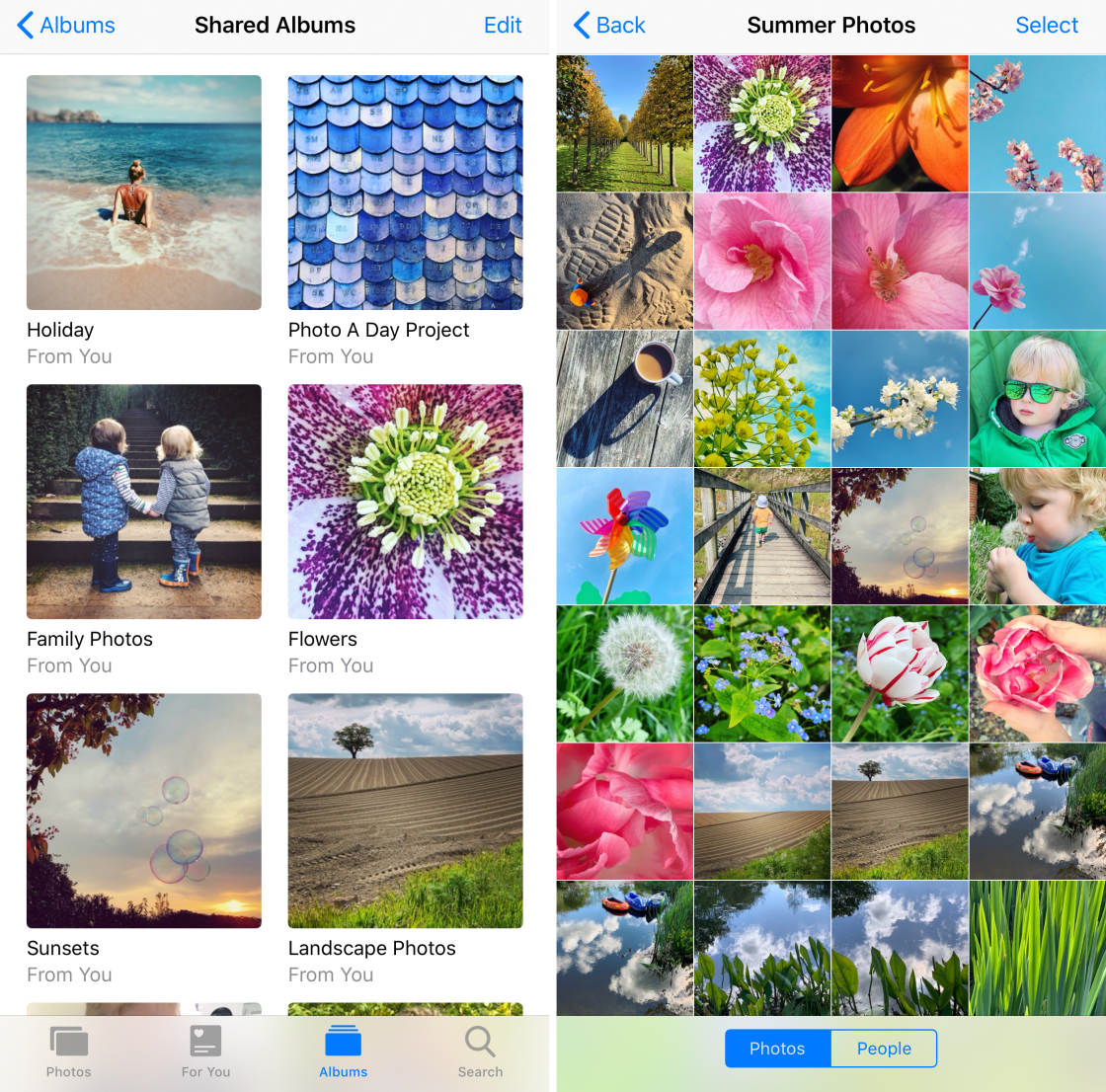 iCloud Photo Sharing no script