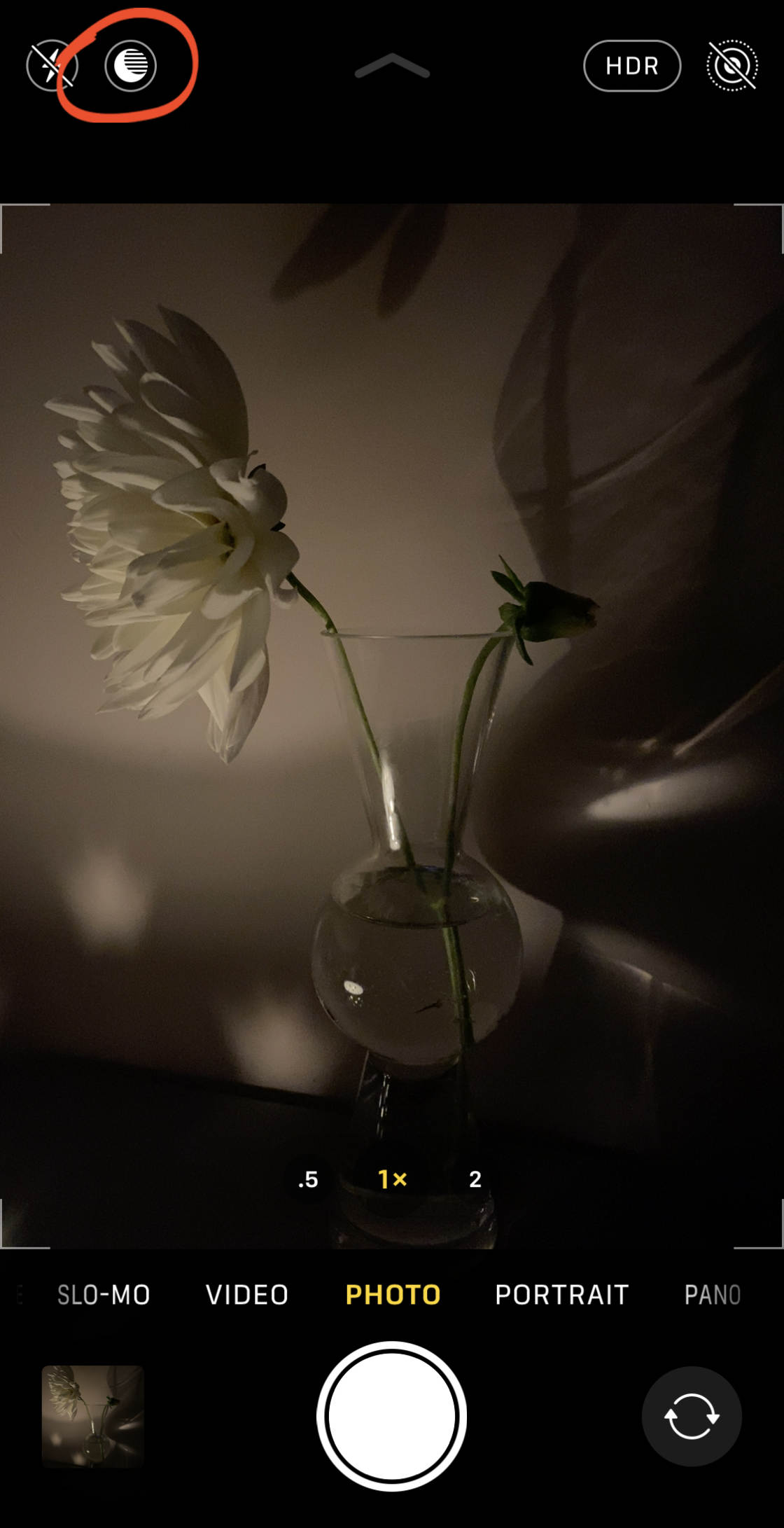 iPhone Camera Settings no script
