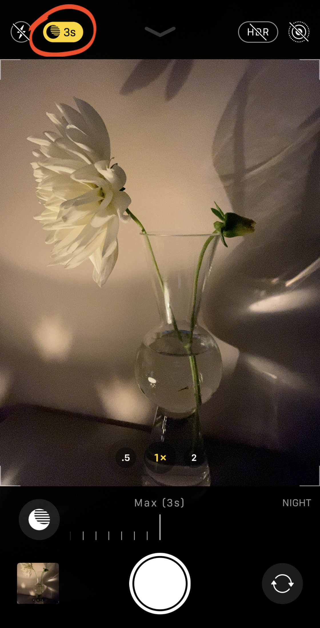 iPhone Camera Settings no script