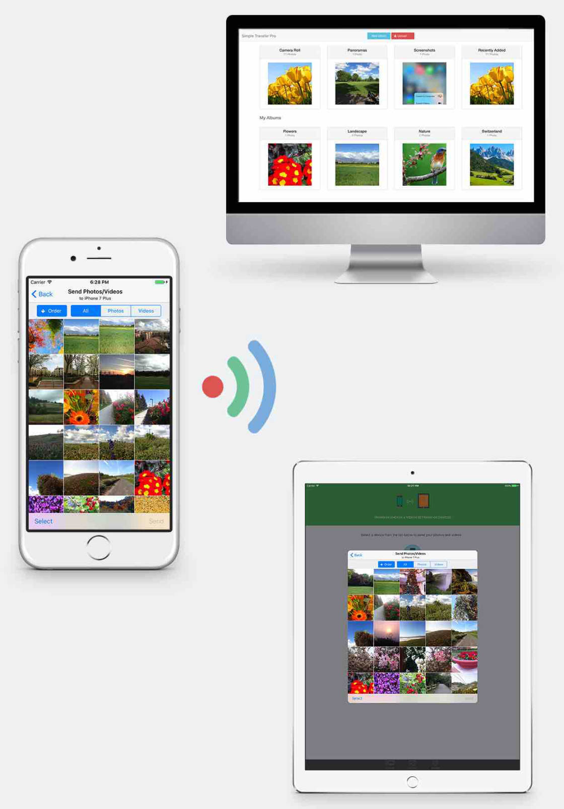 photo transfer app no script
