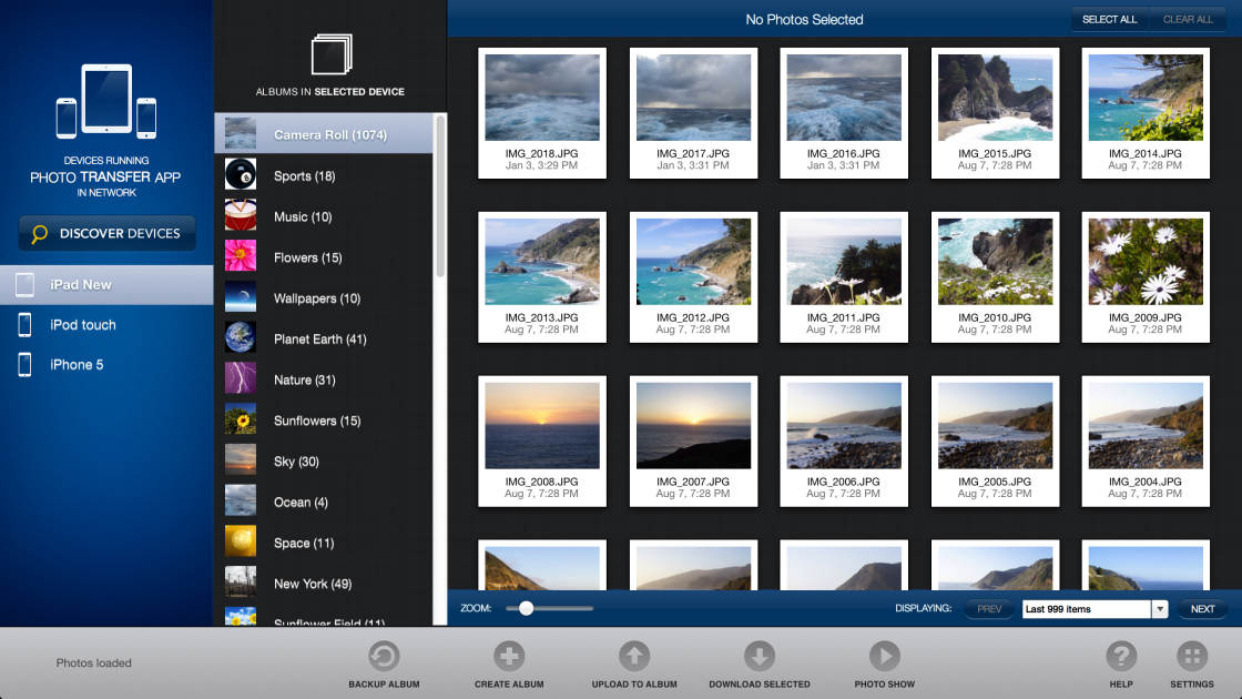 photo transfer app no script