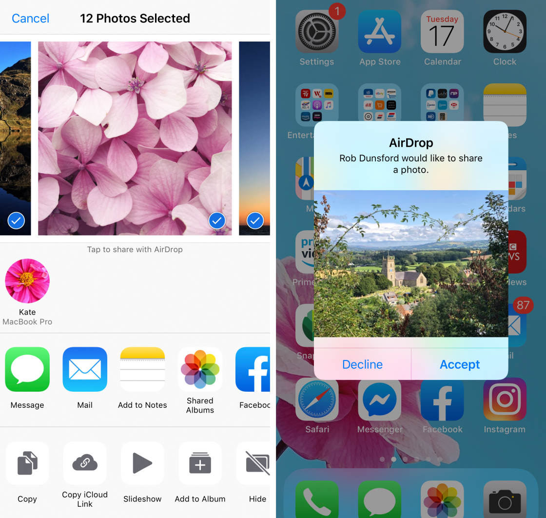 photo transfer app no script