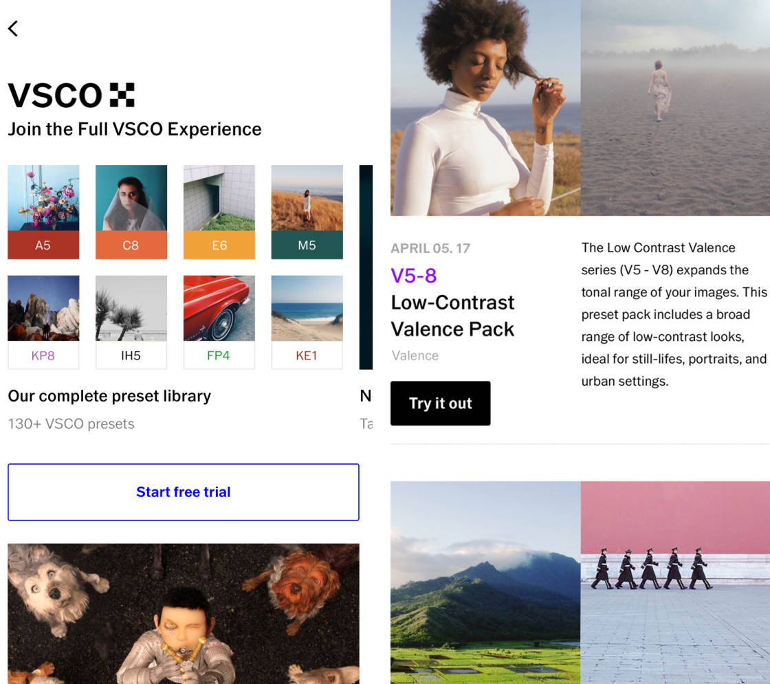 VSCO Filters no script